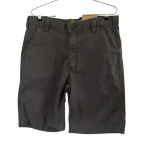 Carhartt Gray Rugged Flex Rigby 10” Shorts size 34 NWT